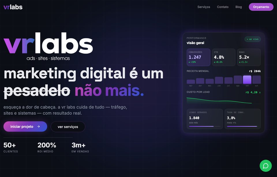 Site da VR Labs
